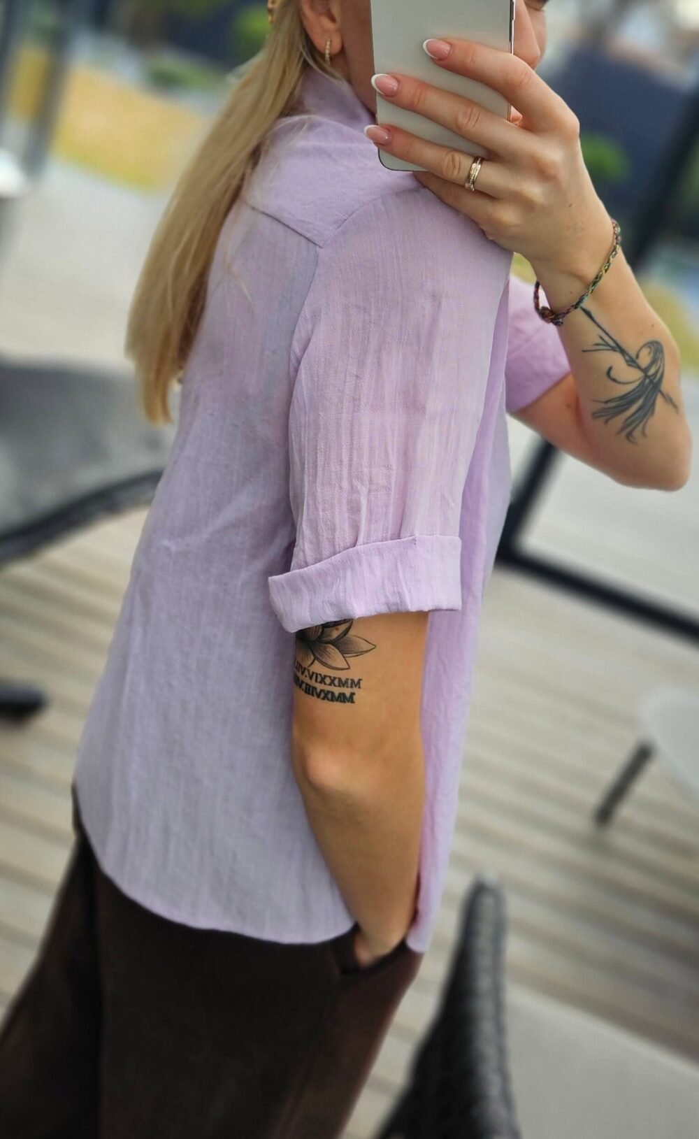 Palaidinė alyvų spalvos