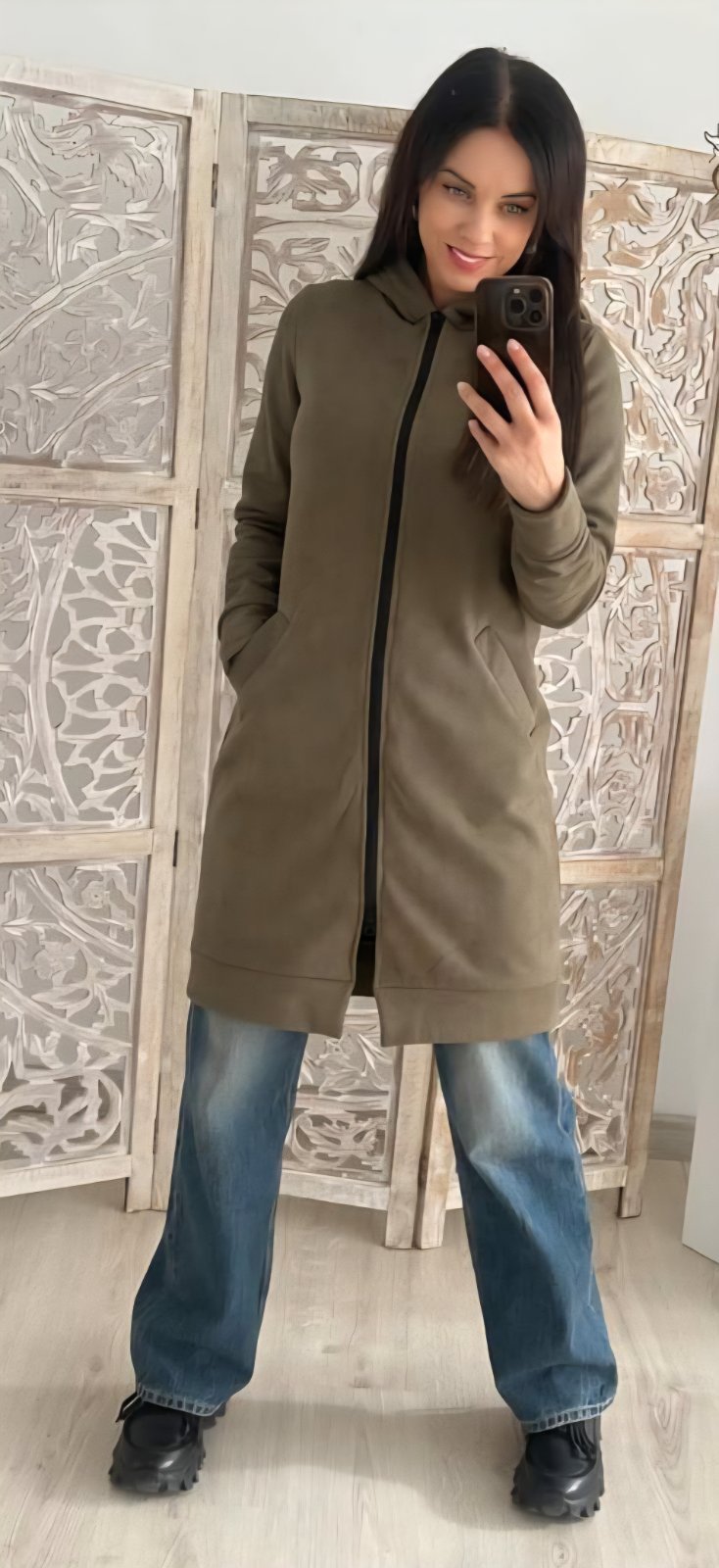 Džemperis/paltukas chaki