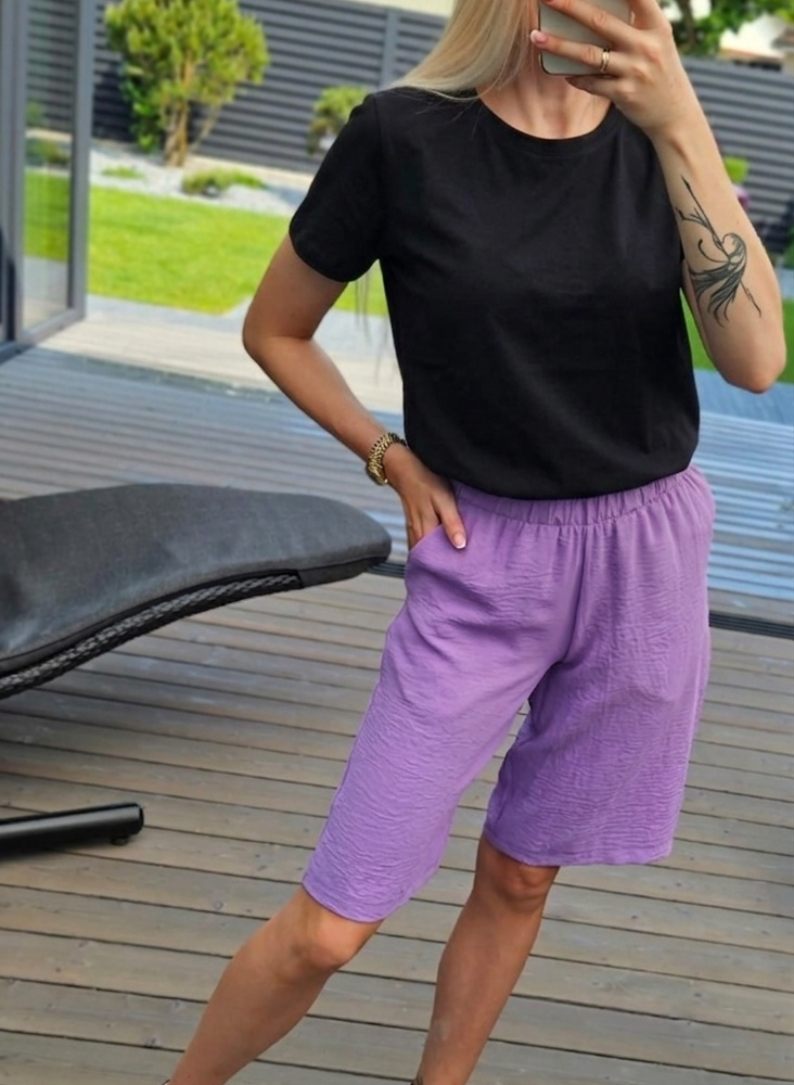 Šortai ilgesni alyvų spalvos