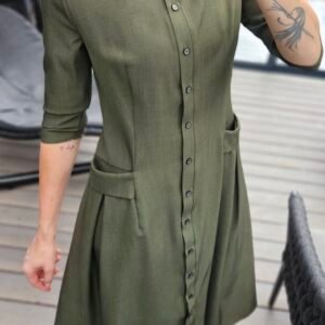 Suknelė "Bella" midi chaki