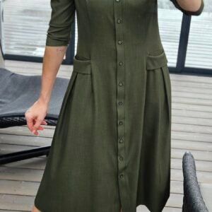 Suknelė "Bella" midi chaki