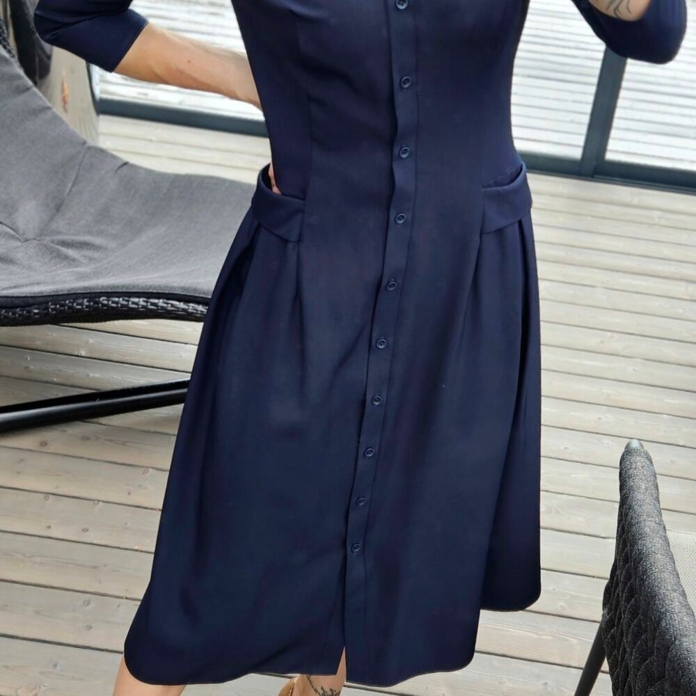 Suknelė "Bella" midi t.mėlyna