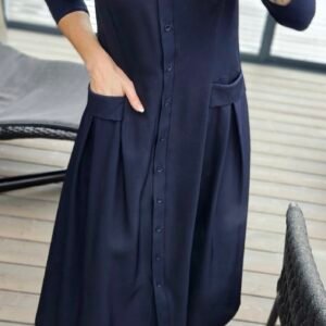 Suknelė "Bella" midi t.mėlyna