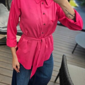 Marškiniai "Linen" rožiniai