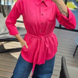 Marškiniai "Linen" rožiniai