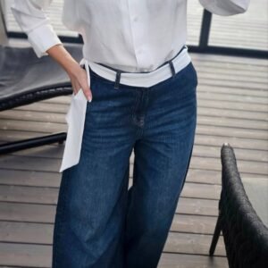 Marškiniai "Linen" balti