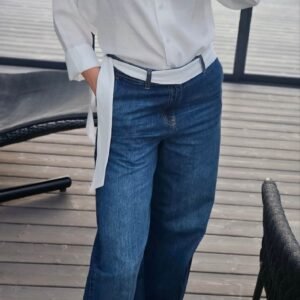 Marškiniai "Linen" balti