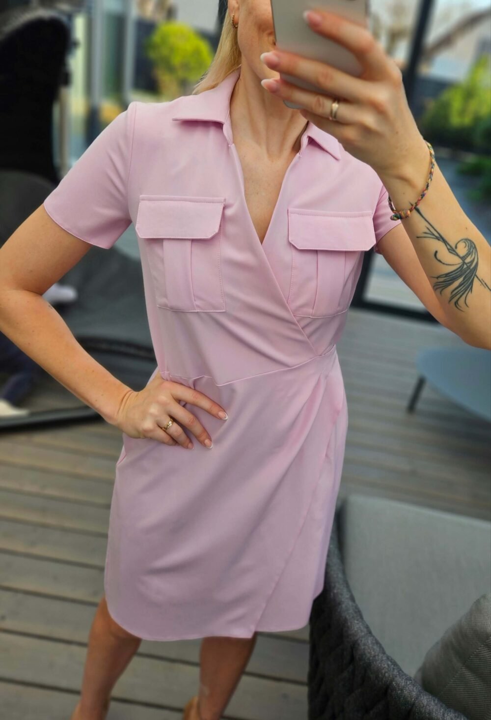 Suknelė "Meda" rausva