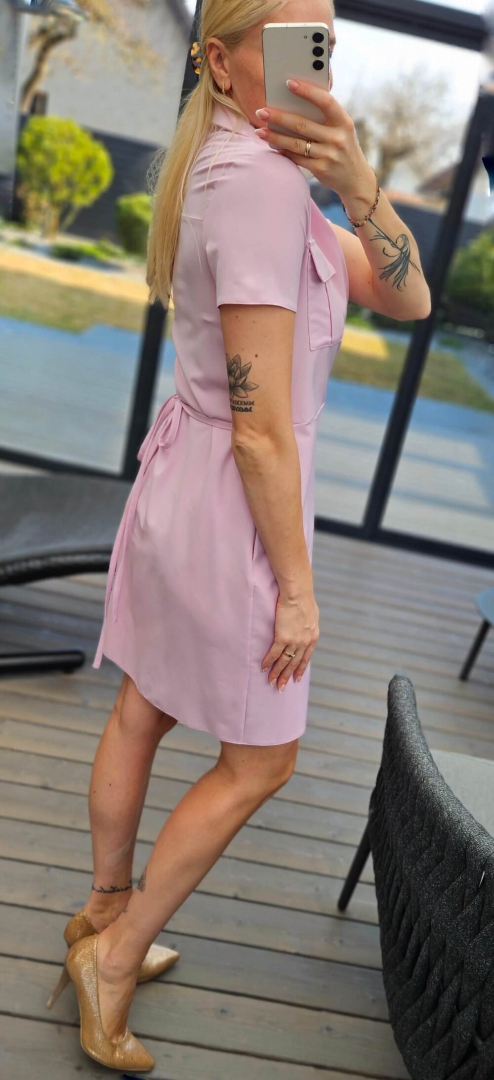 Suknelė "Meda" rausva