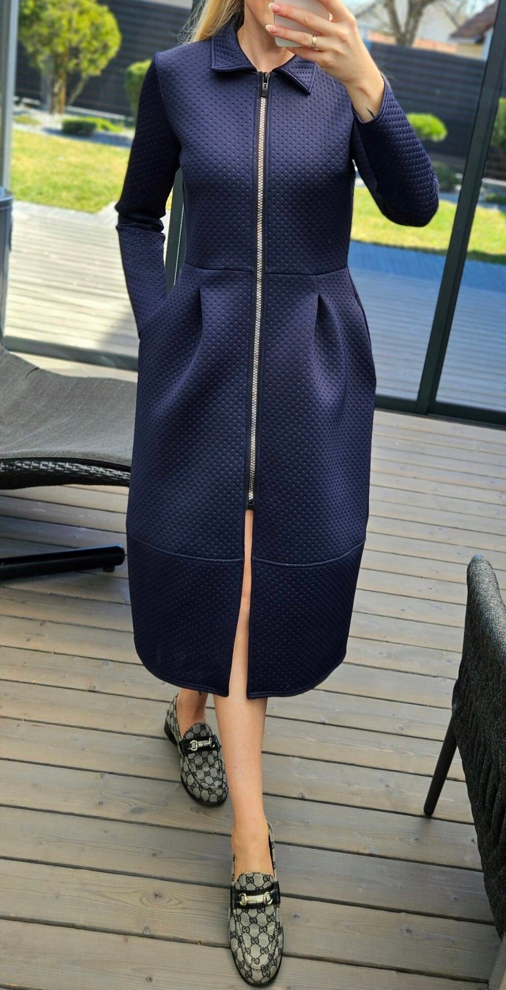 Neopreno paltas "Lady" t.mėlynas