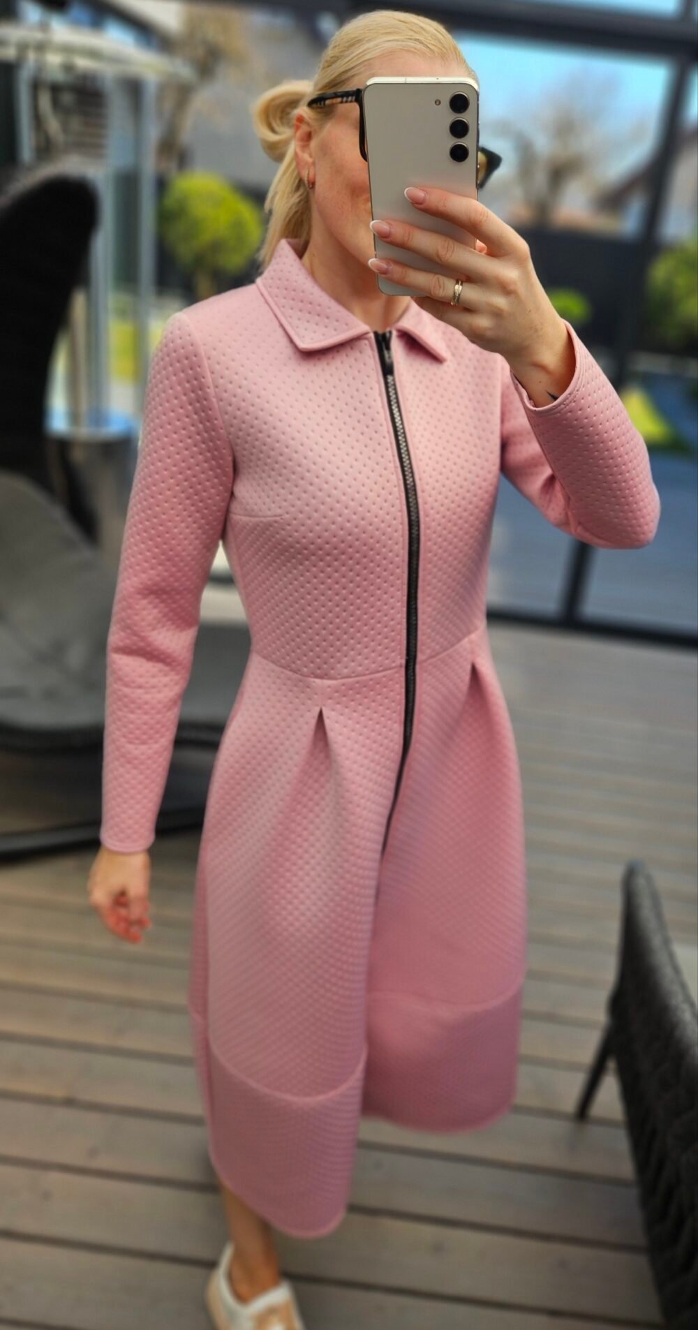 Neopreno paltas "Lady" šv. rožinis