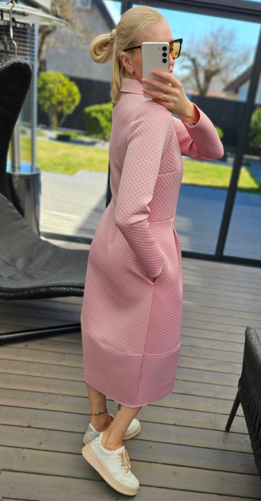 Neopreno paltas "Lady" šv. rožinis