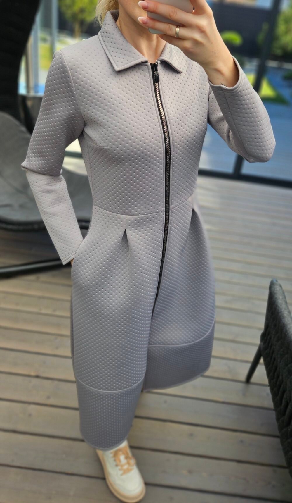 Neopreno paltas "Lady" pilkas