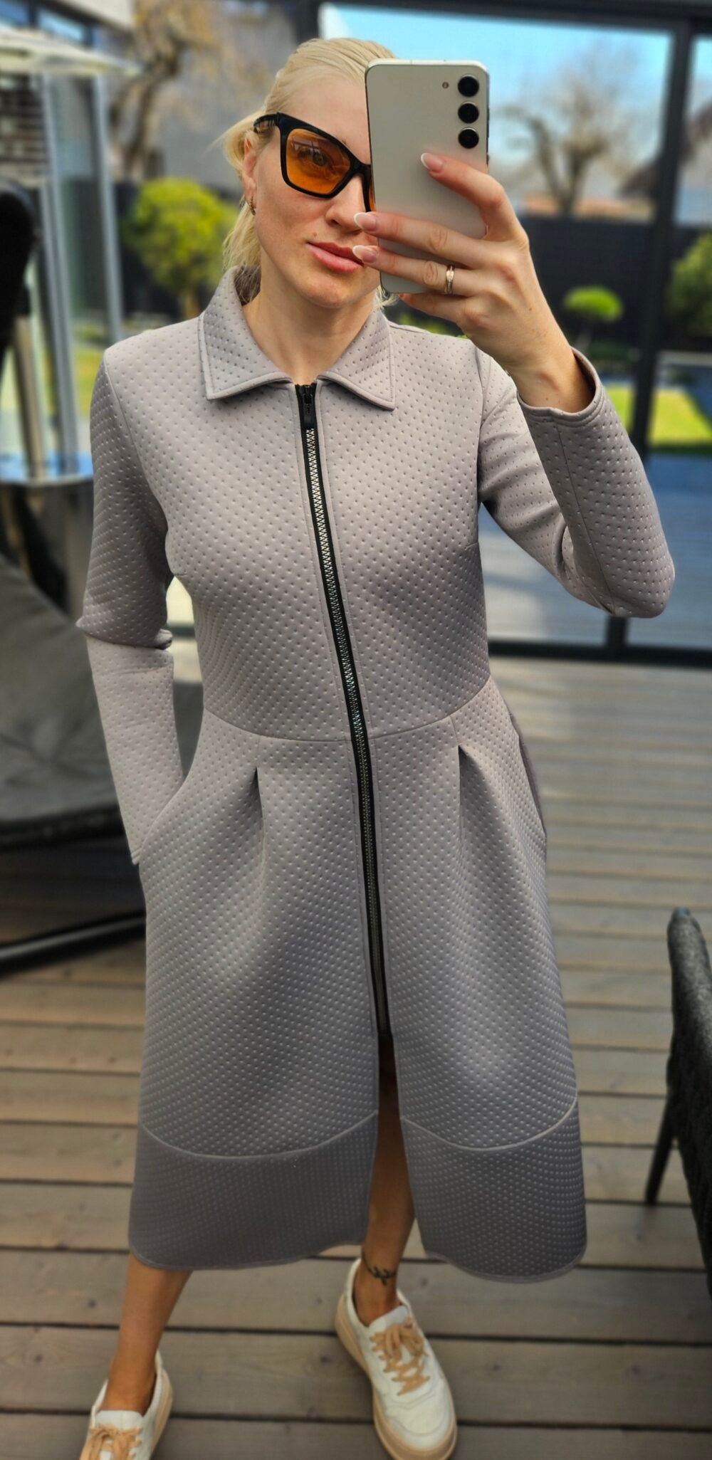 Neopreno paltas "Lady" pilkas