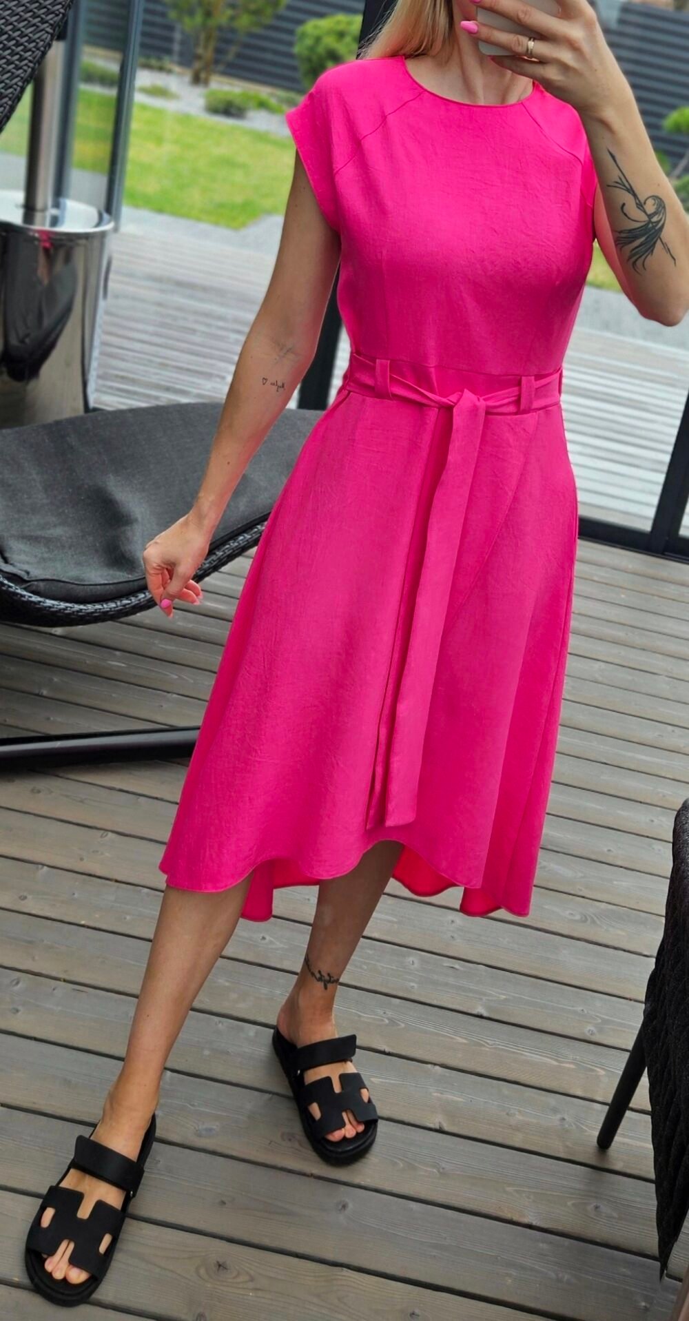 Suknelė "Liepsna" rožinė