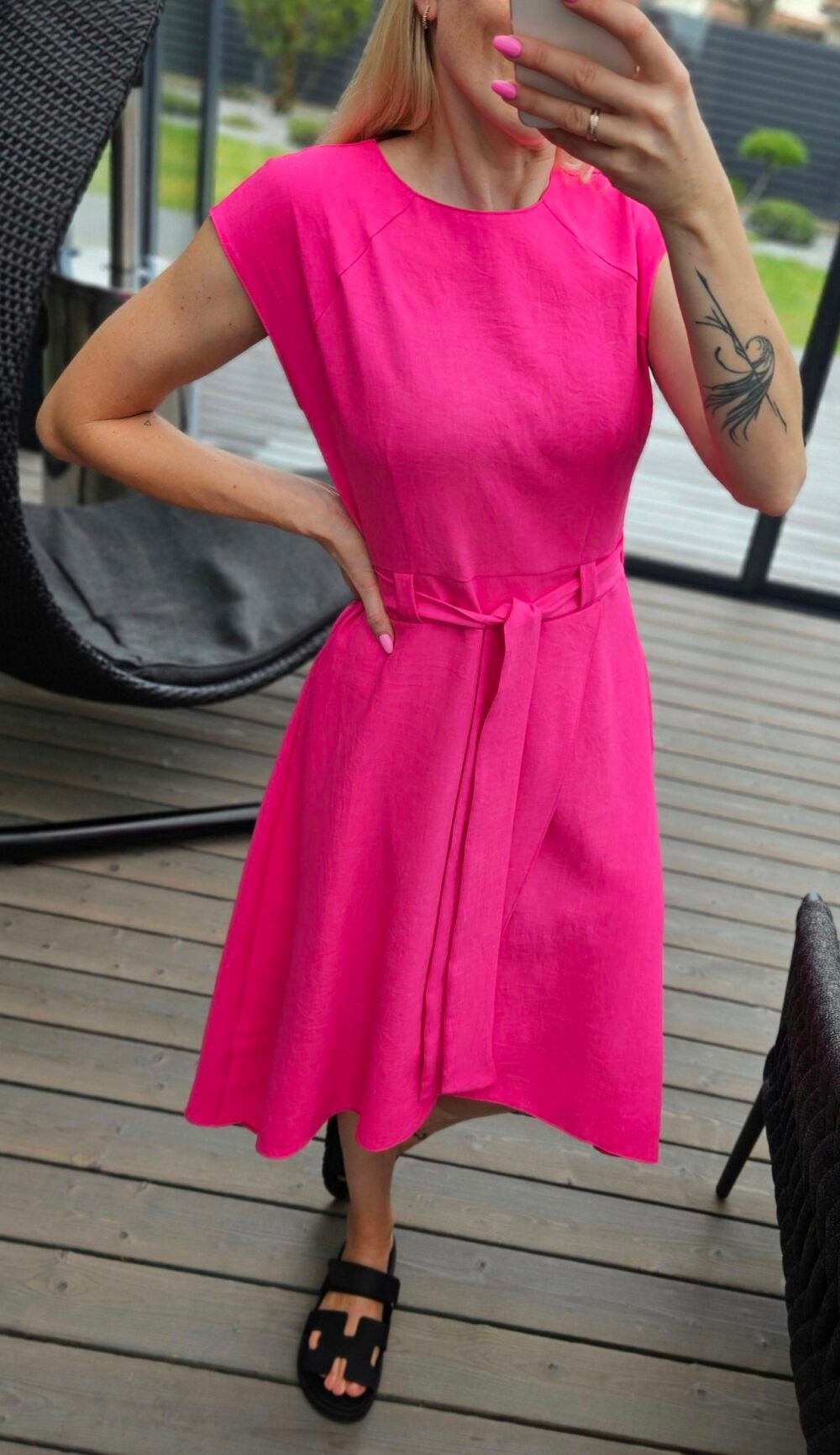 Suknelė "Liepsna" rožinė