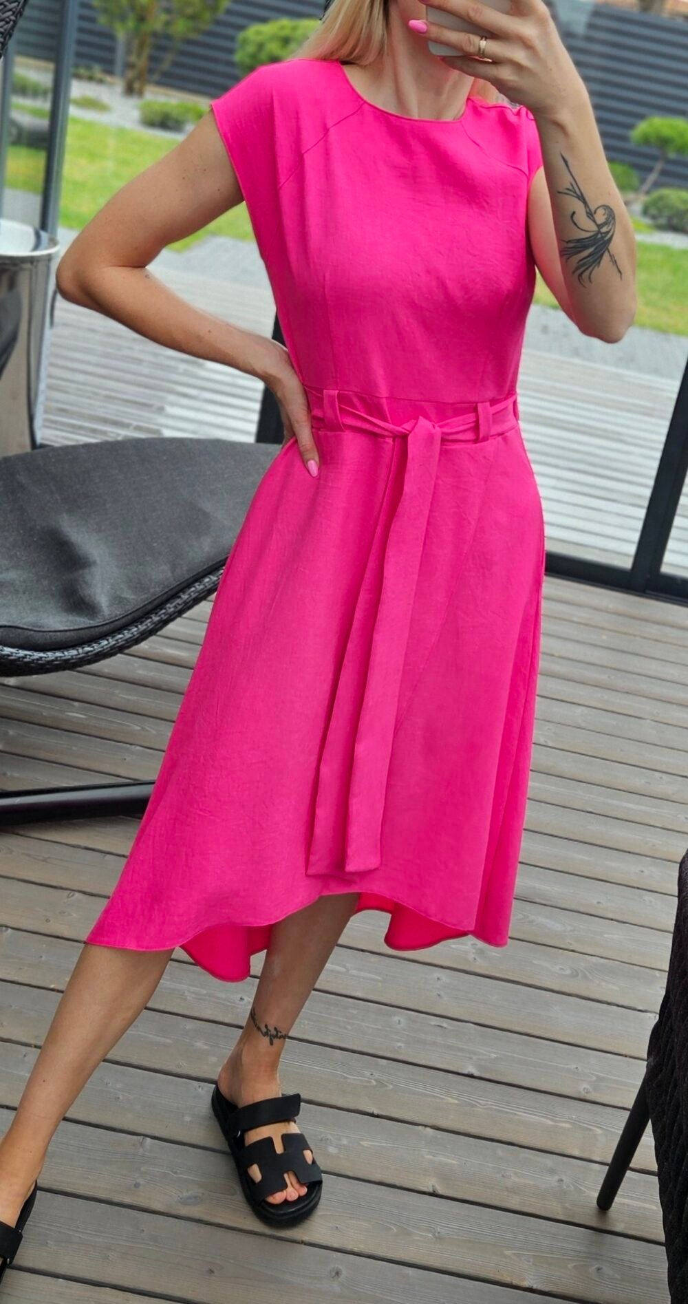 Suknelė "Liepsna" rožinė