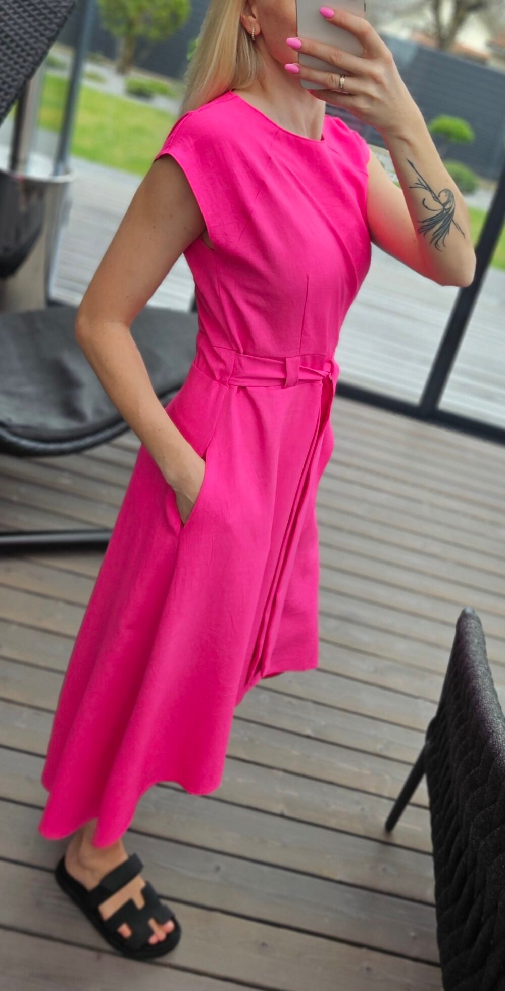 Suknelė "Liepsna" rožinė