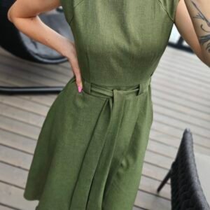 Suknelė "Liepsna" chaki