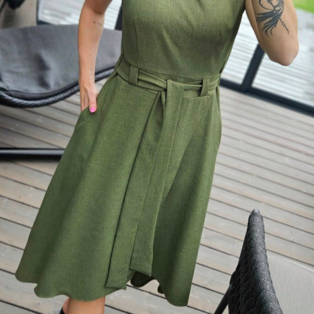 Suknelė "Liepsna" chaki