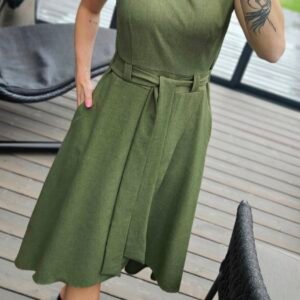 Suknelė "Liepsna" chaki