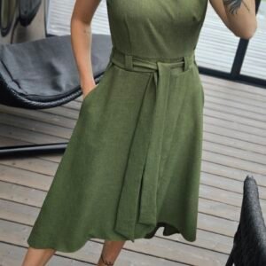 Suknelė "Liepsna" chaki