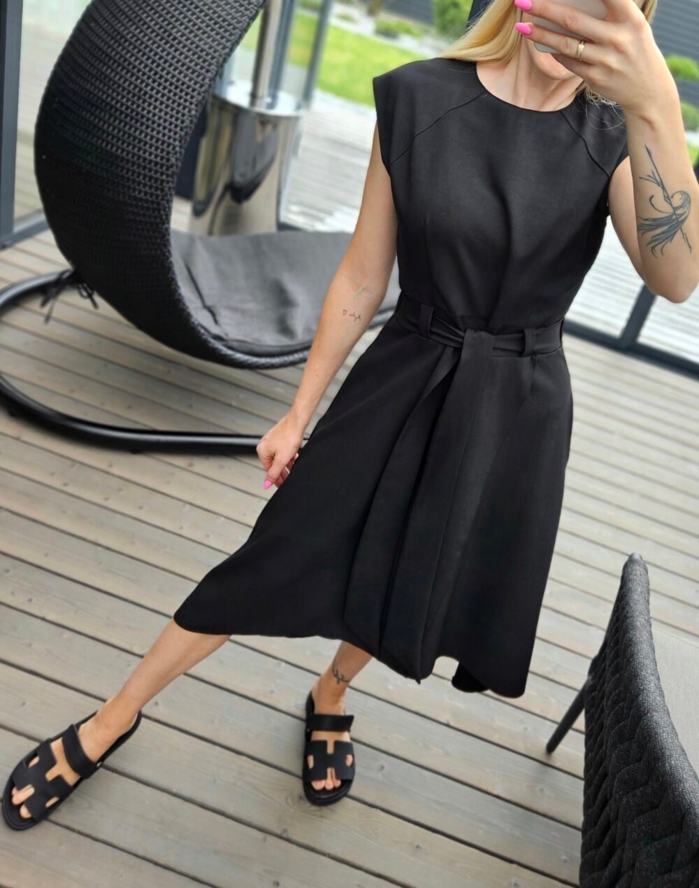 Suknelė "Liepsna" juoda