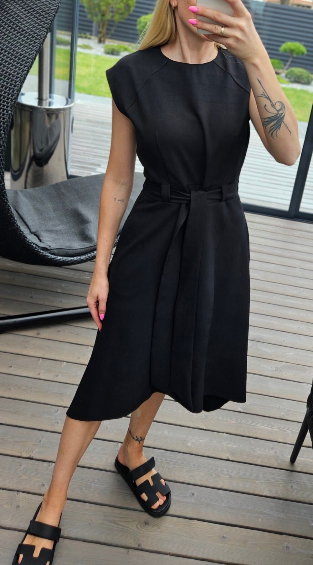 Suknelė "Liepsna" juoda