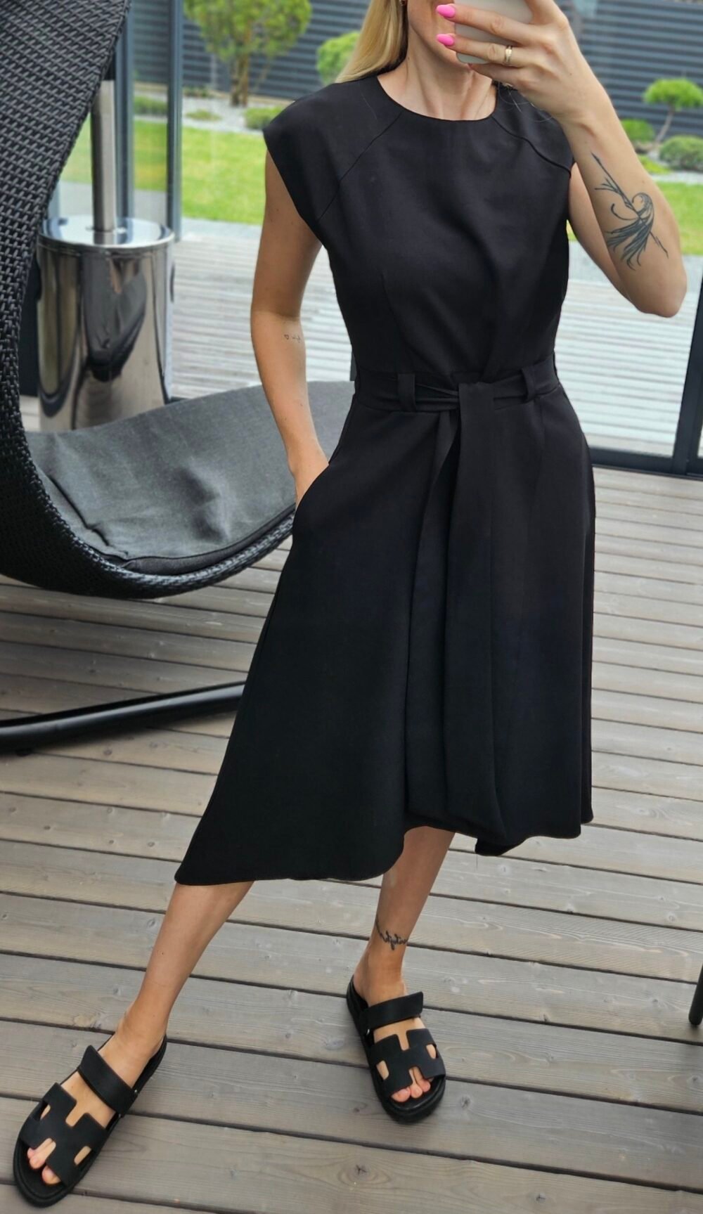 Suknelė "Liepsna" juoda