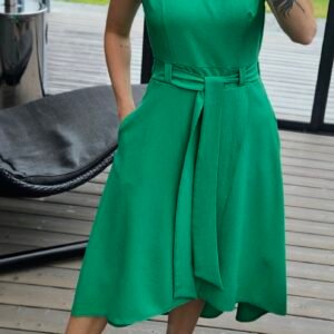 Suknelė "Liepsna" žalia