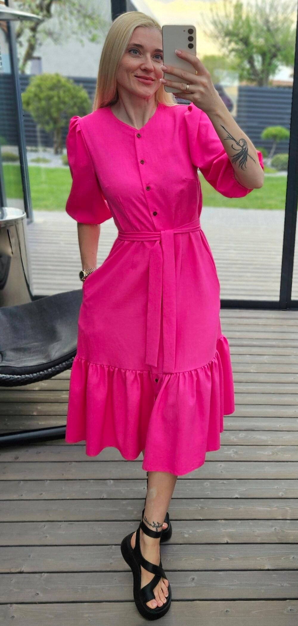 Suknelė "Mūza" rožinė