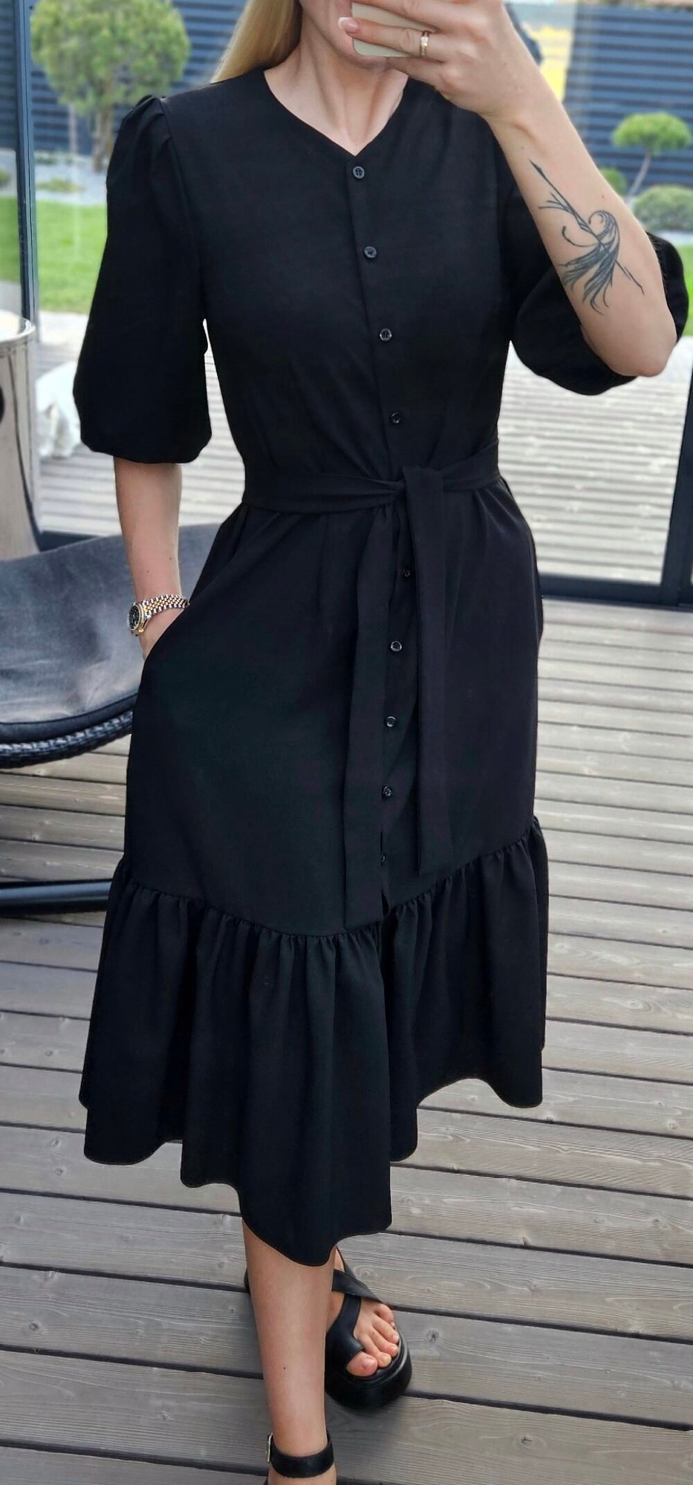 Suknelė "Mūza" juoda