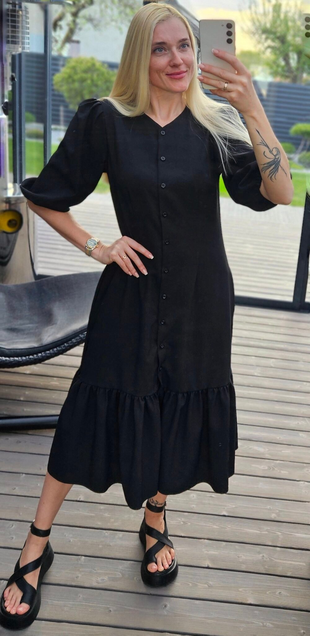 Suknelė "Mūza" juoda