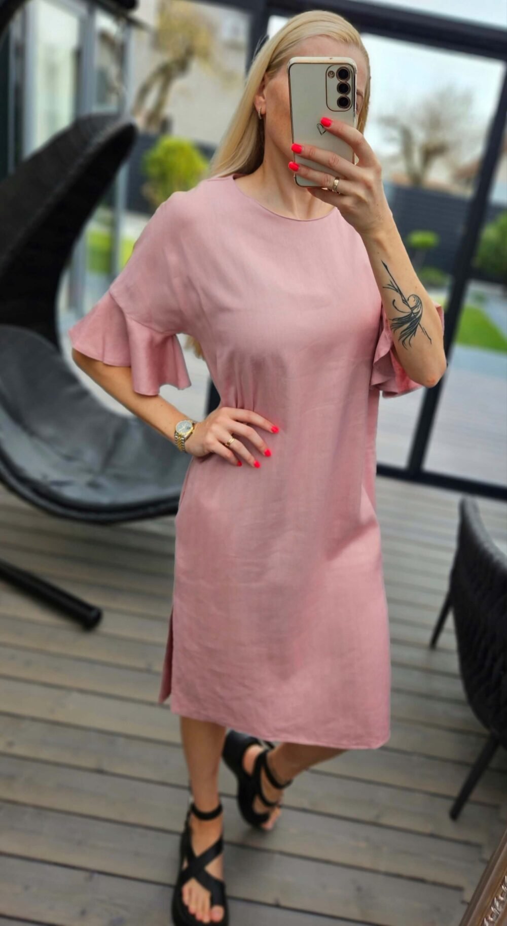 Suknelė "Rozi" rausva
