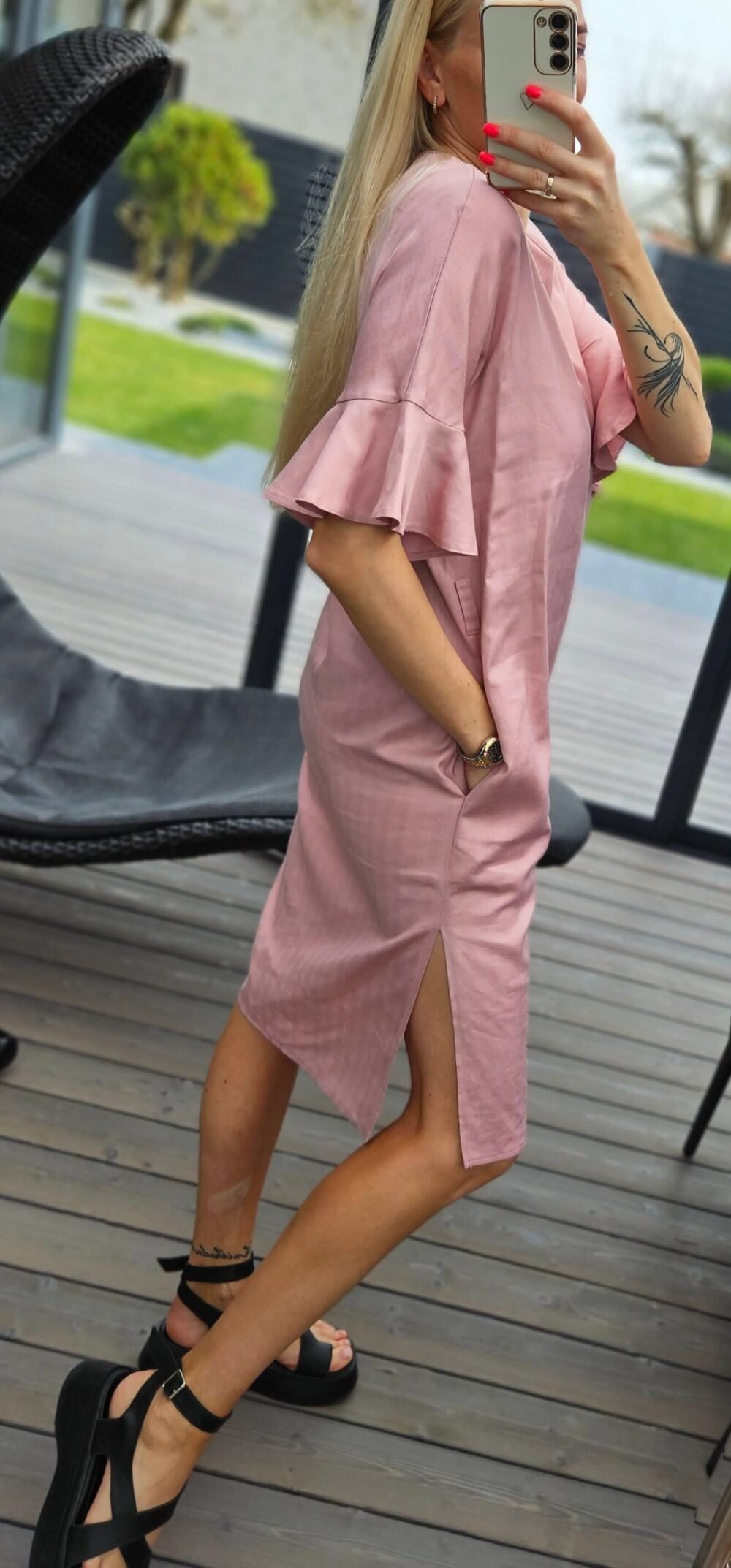 Suknelė "Rozi" rausva