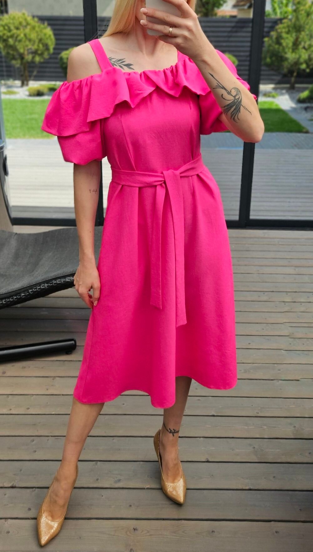 Suknelė "Aura" rožinė