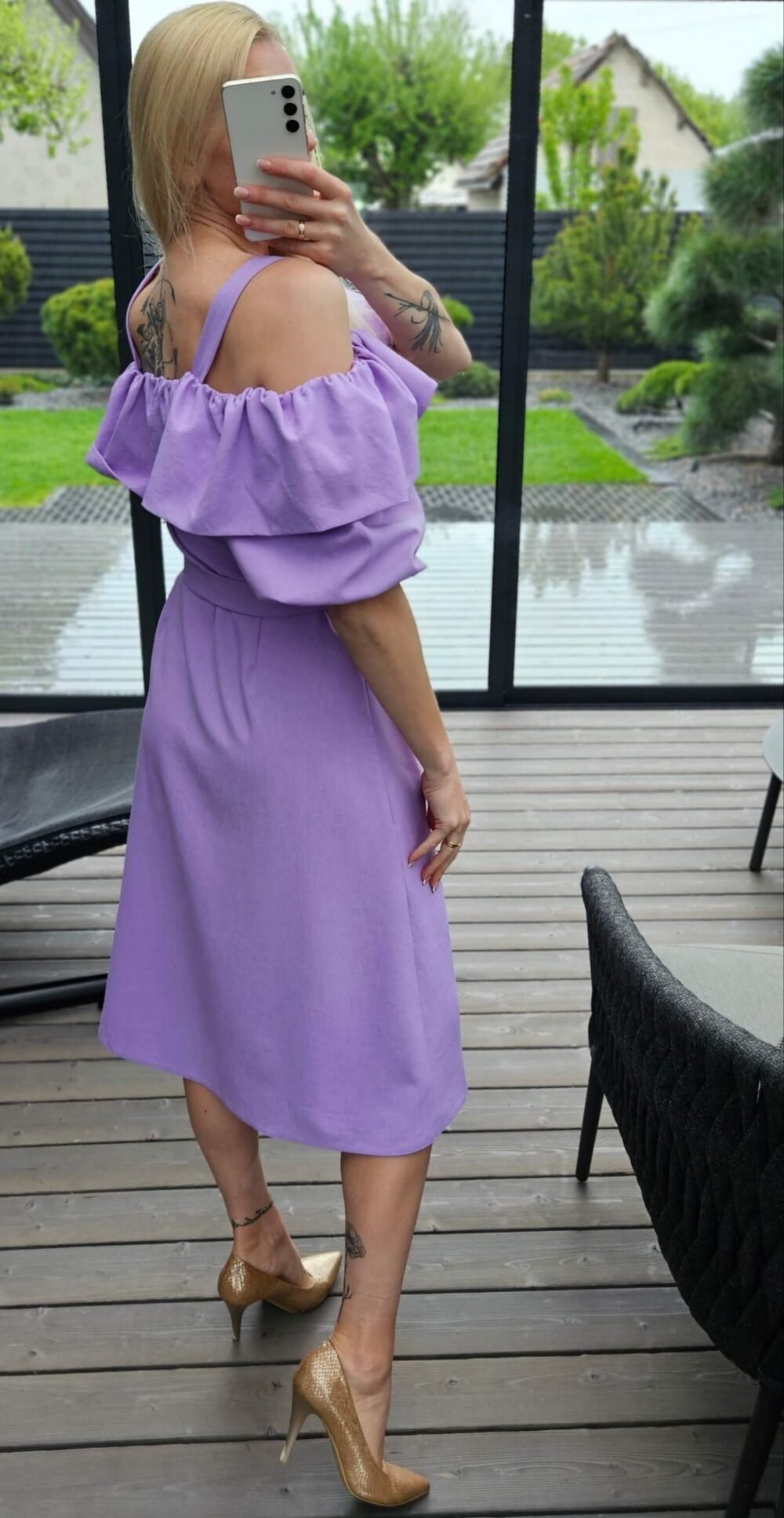 Suknelė "Aura" alyvinė