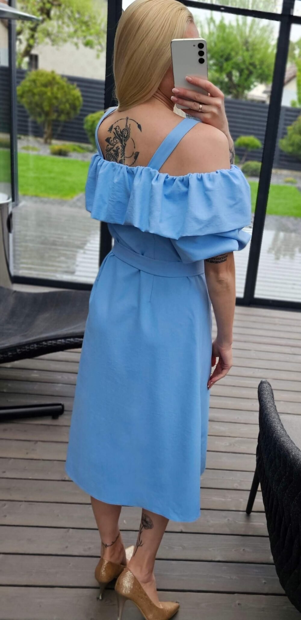 Suknelė "Aura" žydra