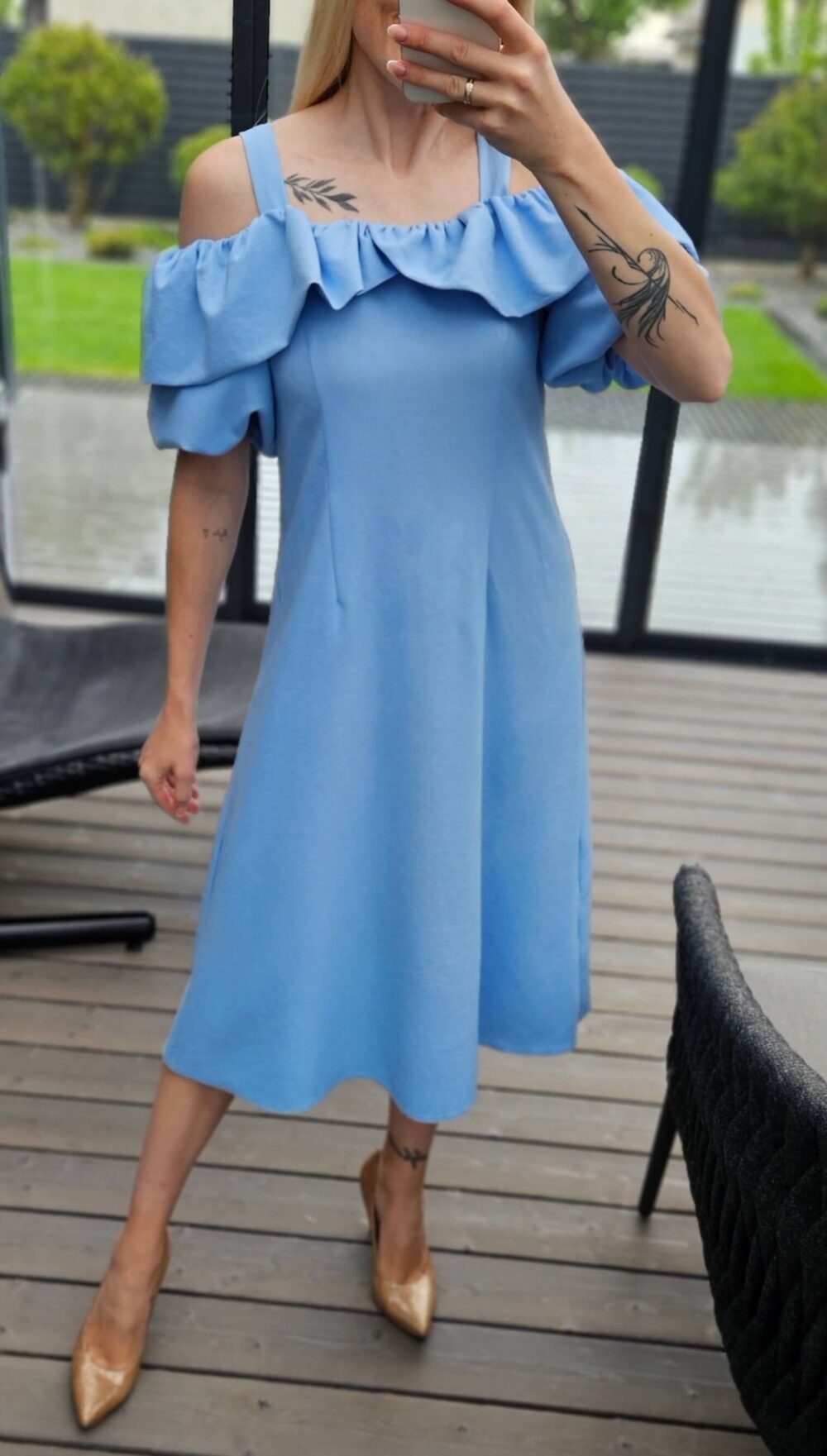 Suknelė "Aura" žydra