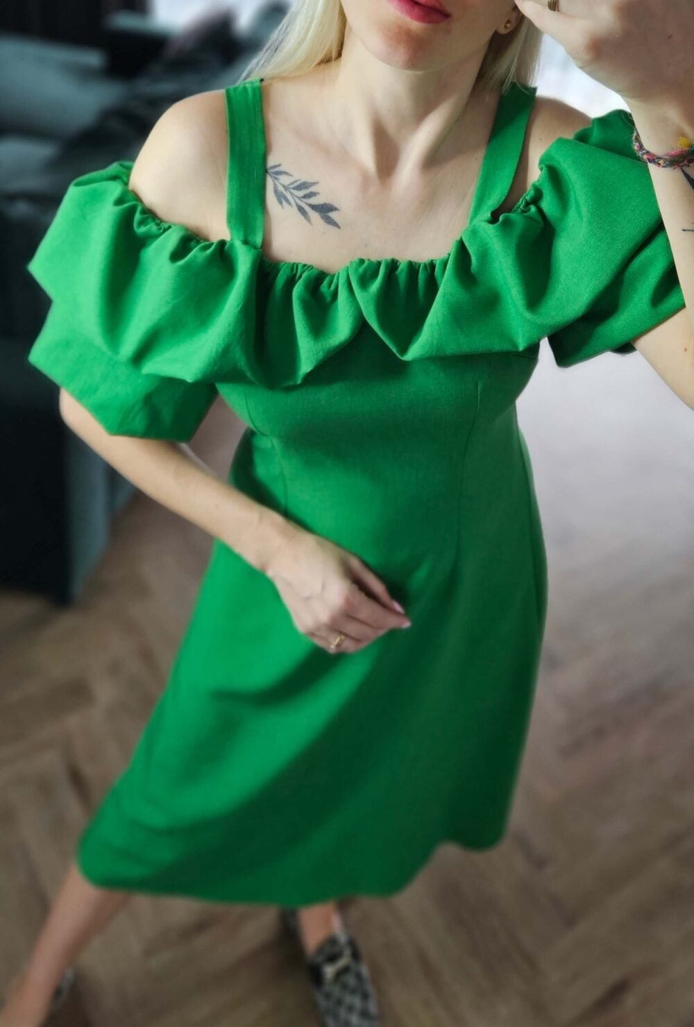 Suknelė "Aura old" žalia