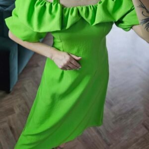 Suknelė "Aura old" salotinė