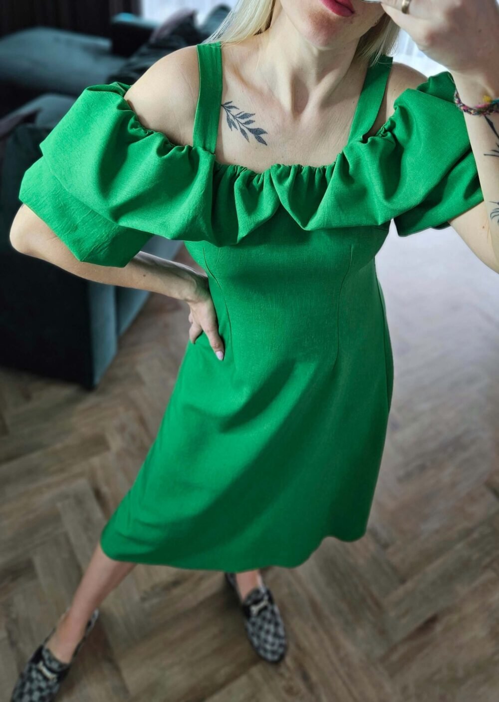 Suknelė "Aura old" žalia