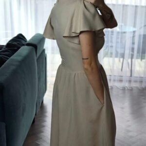 Suknelė "Svaja" smėlio spalvos