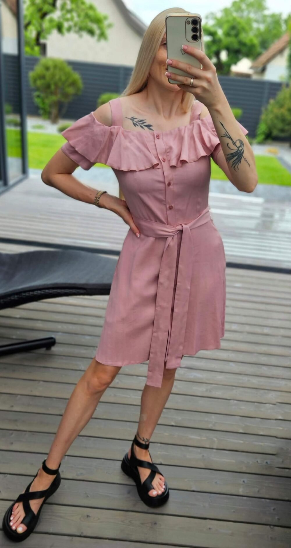 Suknelė "Oazė" šv.rožinė