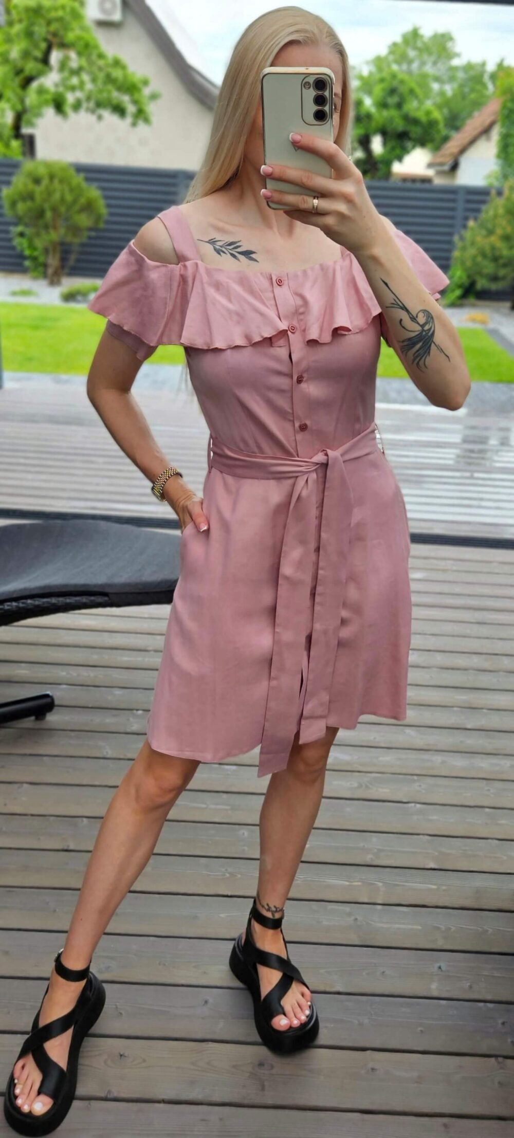 Suknelė "Oazė" šv.rožinė