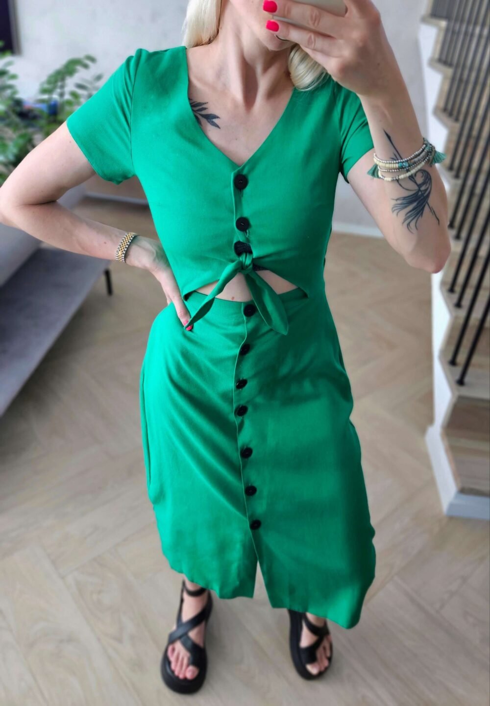 Suknelė "Flirtas" žalia