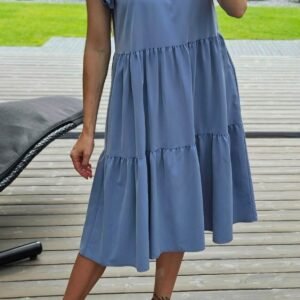 Suknelė "Ruffle' melsva