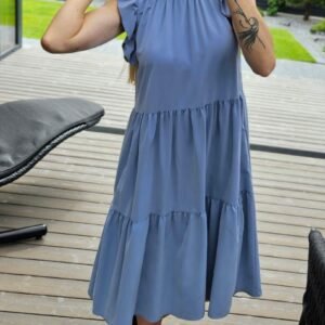 Suknelė "Ruffle' melsva