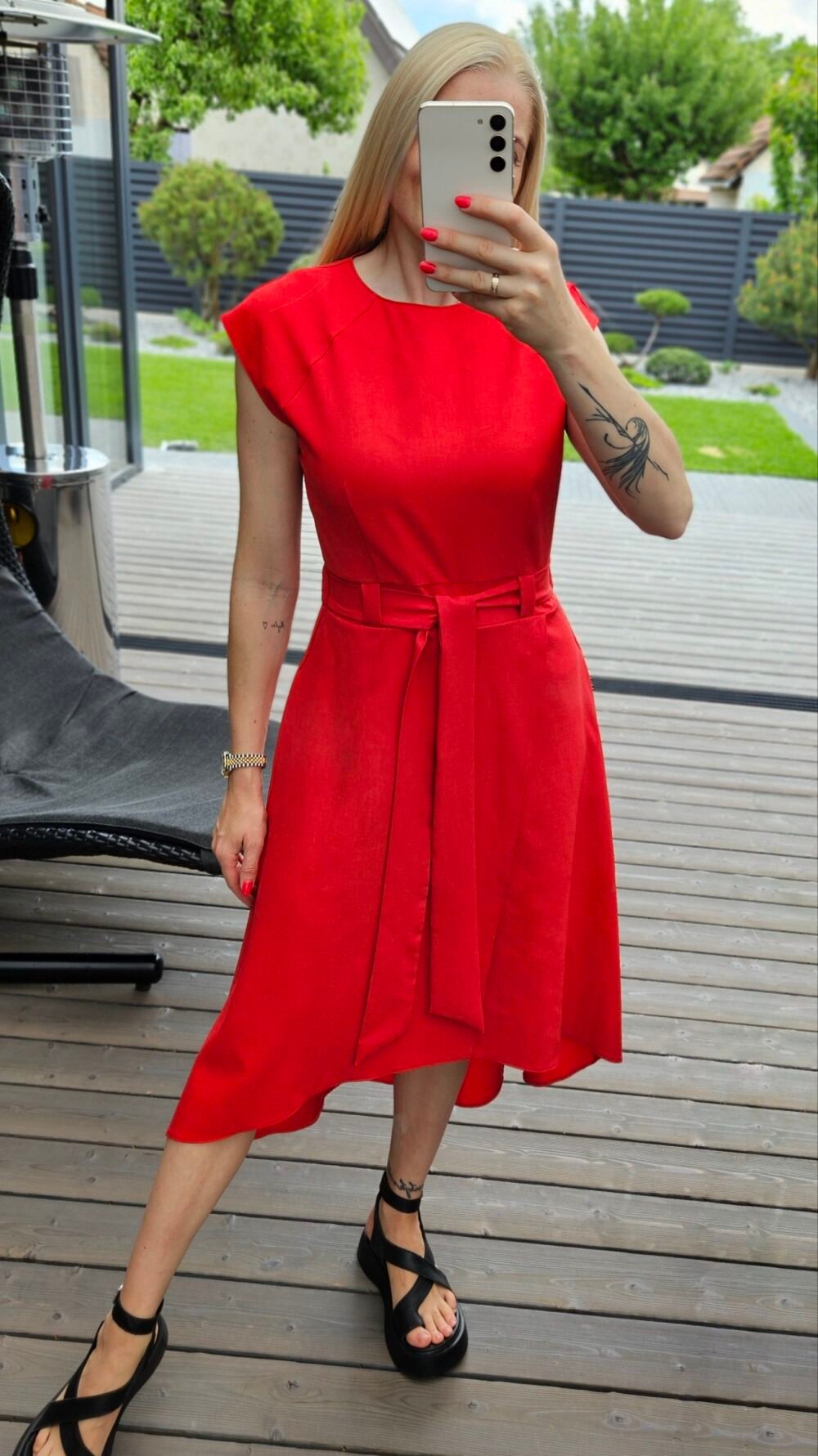Suknelė "Liepsna" raudona