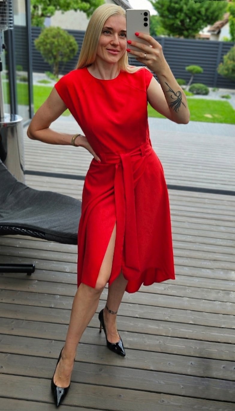 Suknelė "Liepsna" raudona